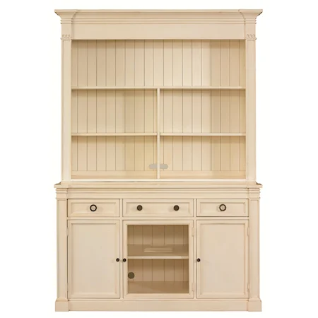 Credenza and Media Hutch for TV use or Dining Room with Classic Cottage Furniture Style